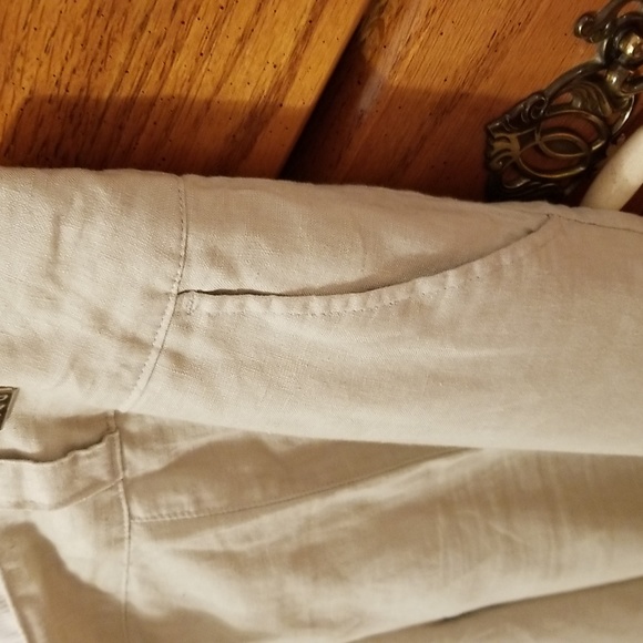WILLI SMITH Linen Trousers with Belt Loops and Side Pockets - Picture 5 of 9
